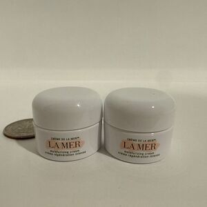 Lot Of 2: LA MER The Moisturizing Cream Travel Size 3.5m/0.12 OZ New Without Box